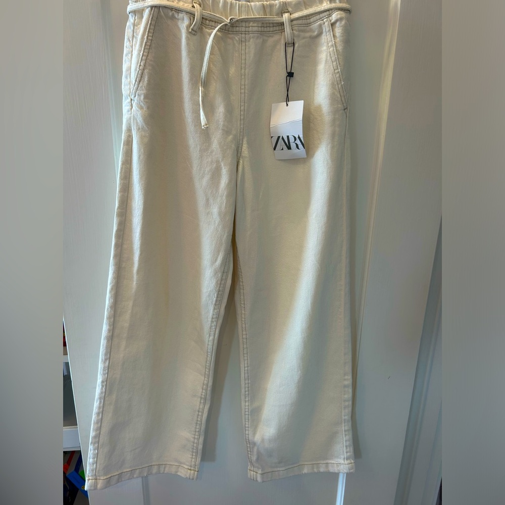 Girls Beige Jeans